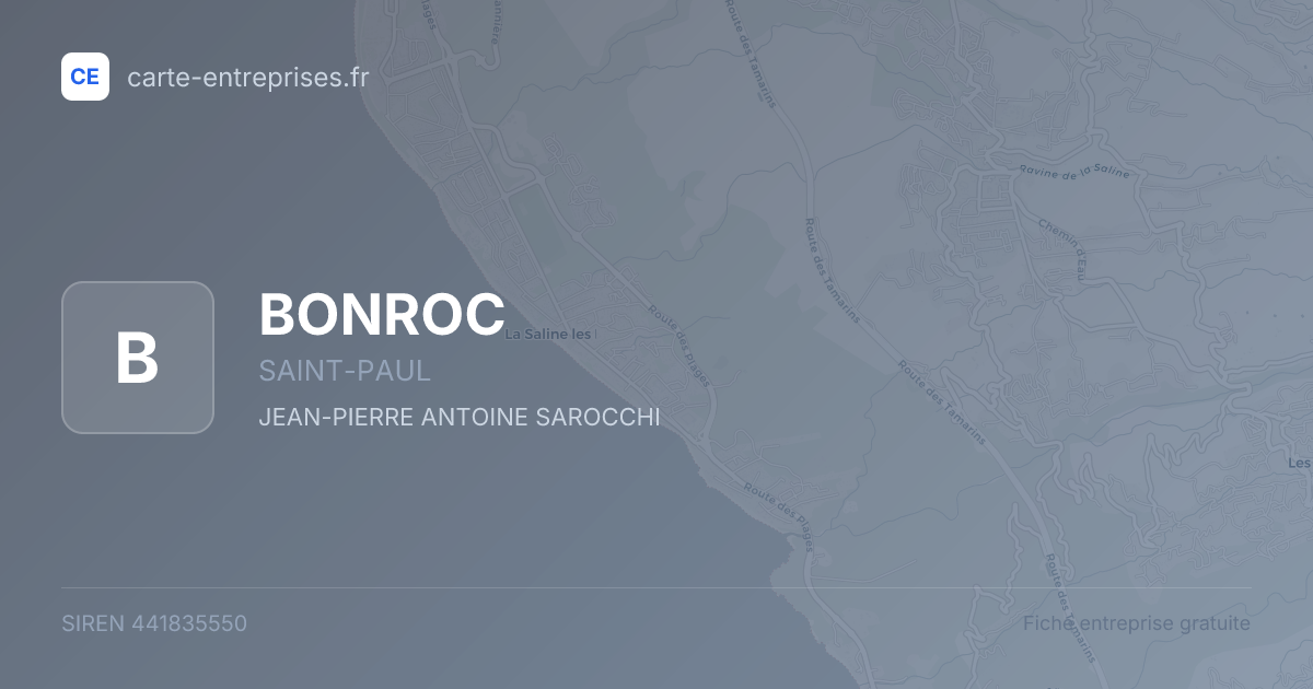 BONROC — 441835550 — fiche entreprise
