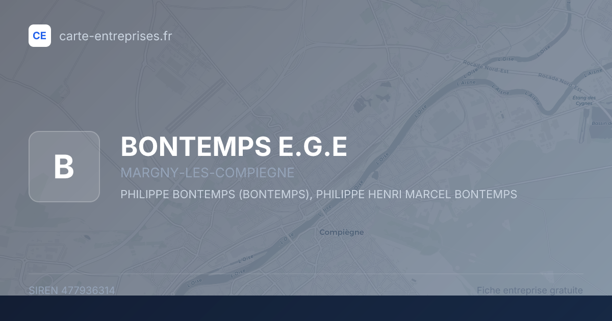 BONTEMPS E.G.E — 477936314 — fiche entreprise