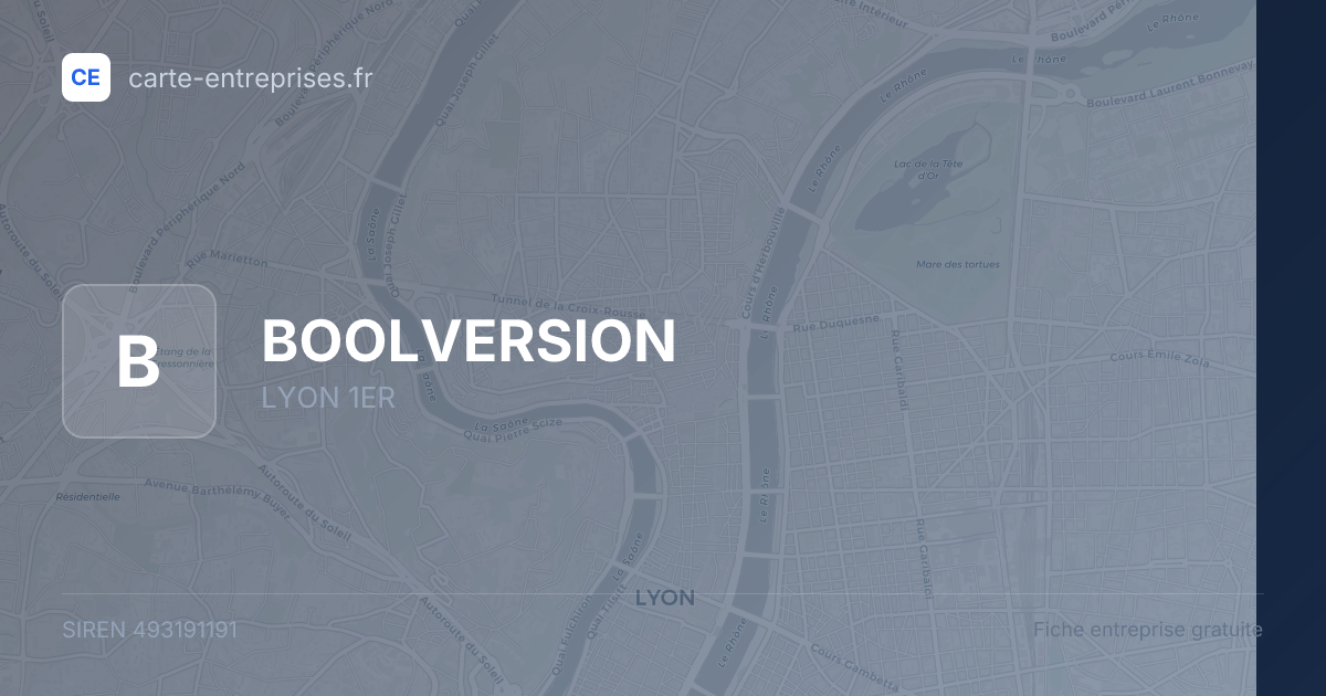 BOOLVERSION — 493191191 — fiche entreprise