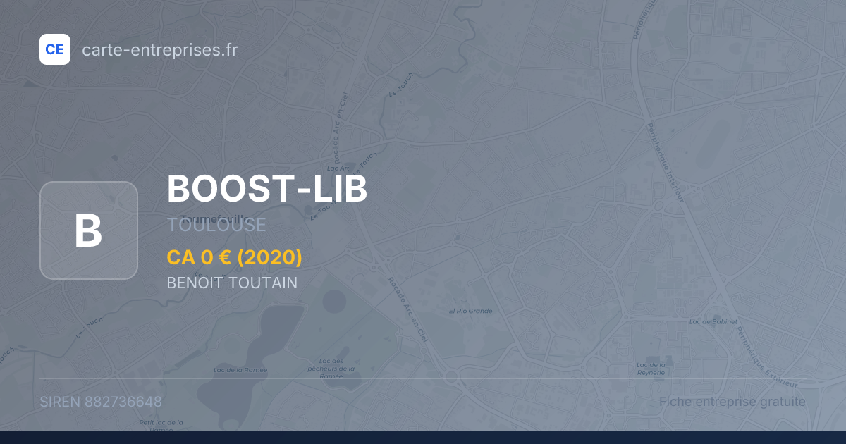 BOOST-LIB — 882736648 — fiche entreprise