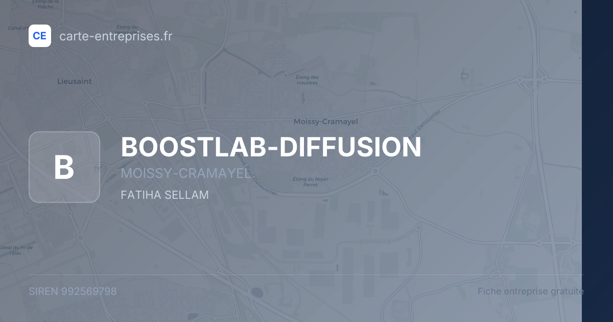 BOOSTLAB-DIFFUSION — 992569798 — fiche entreprise