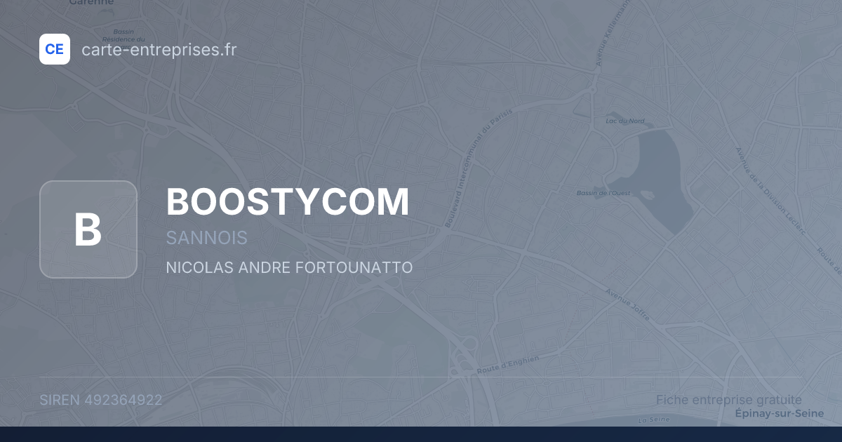 BOOSTYCOM — 492364922 — fiche entreprise