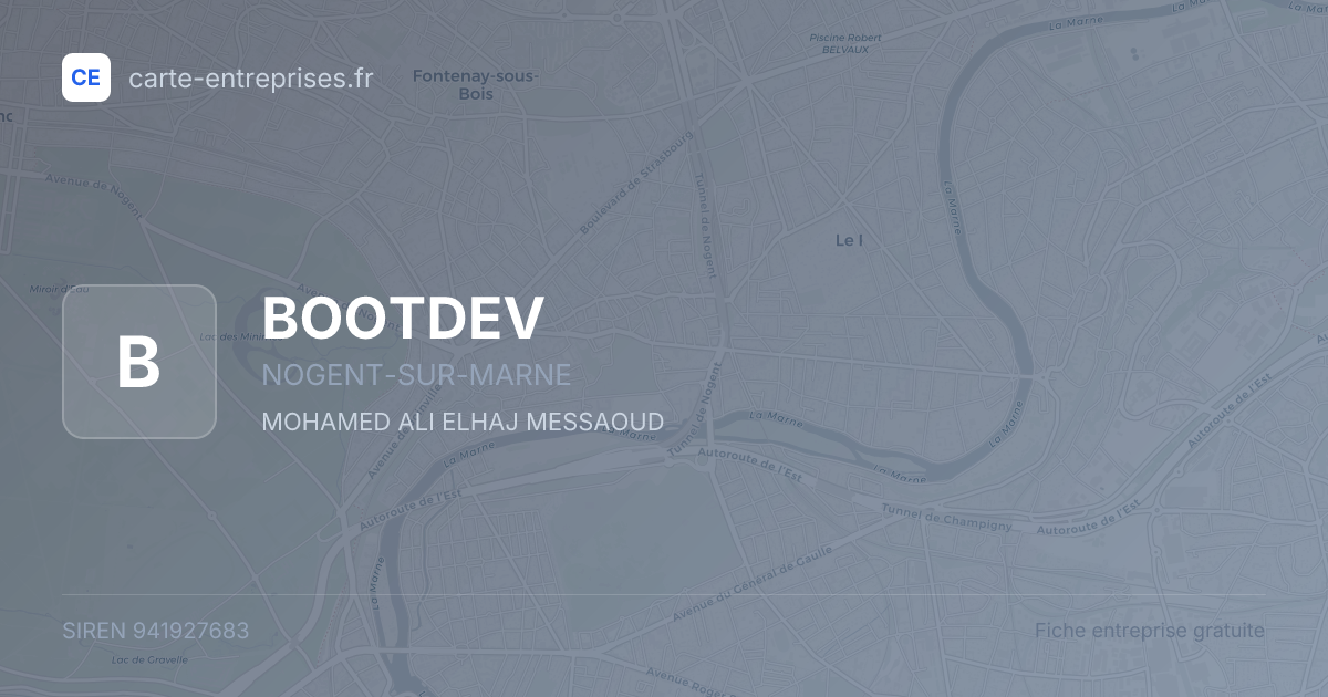 BOOTDEV — 941927683 — fiche entreprise