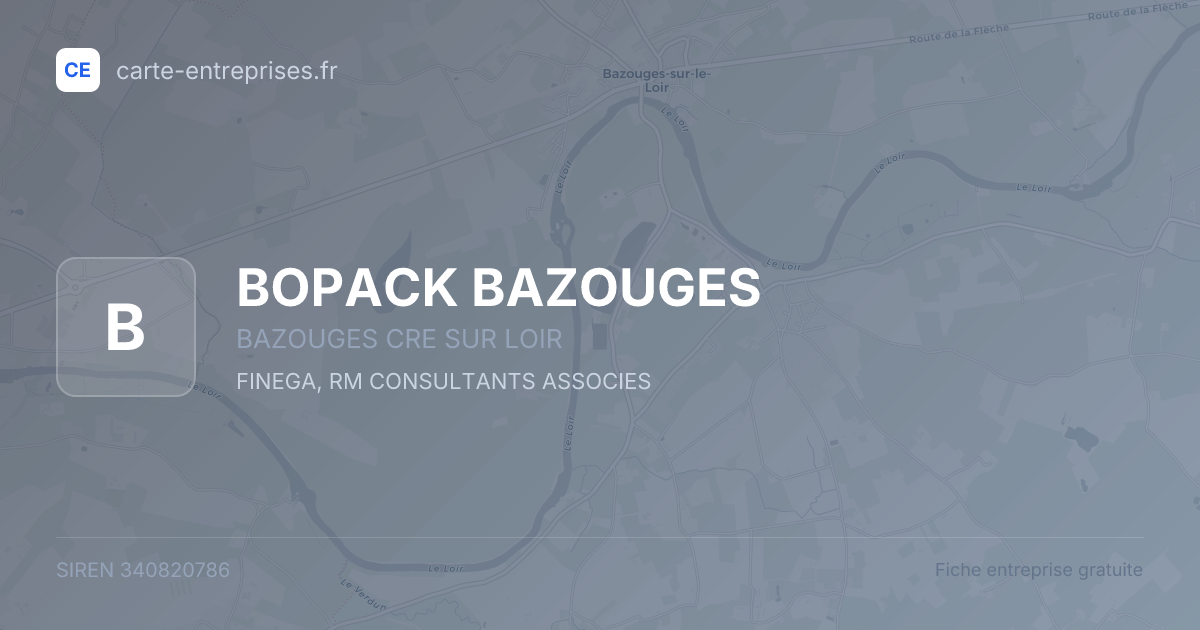 BOPACK BAZOUGES — 340820786 — fiche entreprise