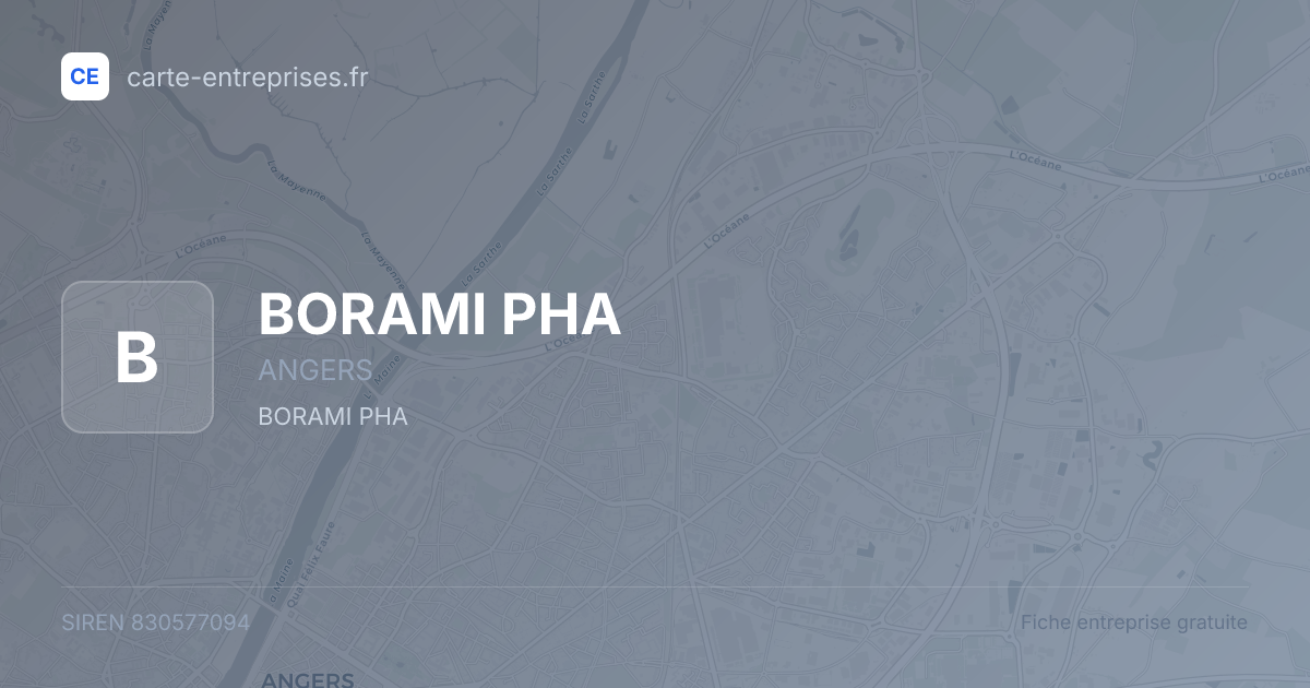 BORAMI PHA — 830577094 — fiche entreprise