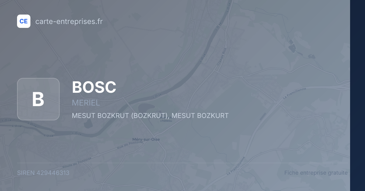 BOSC — 429446313 — fiche entreprise