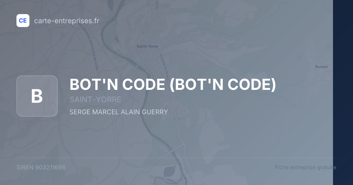 BOT'N CODE — 903211696 — fiche entreprise