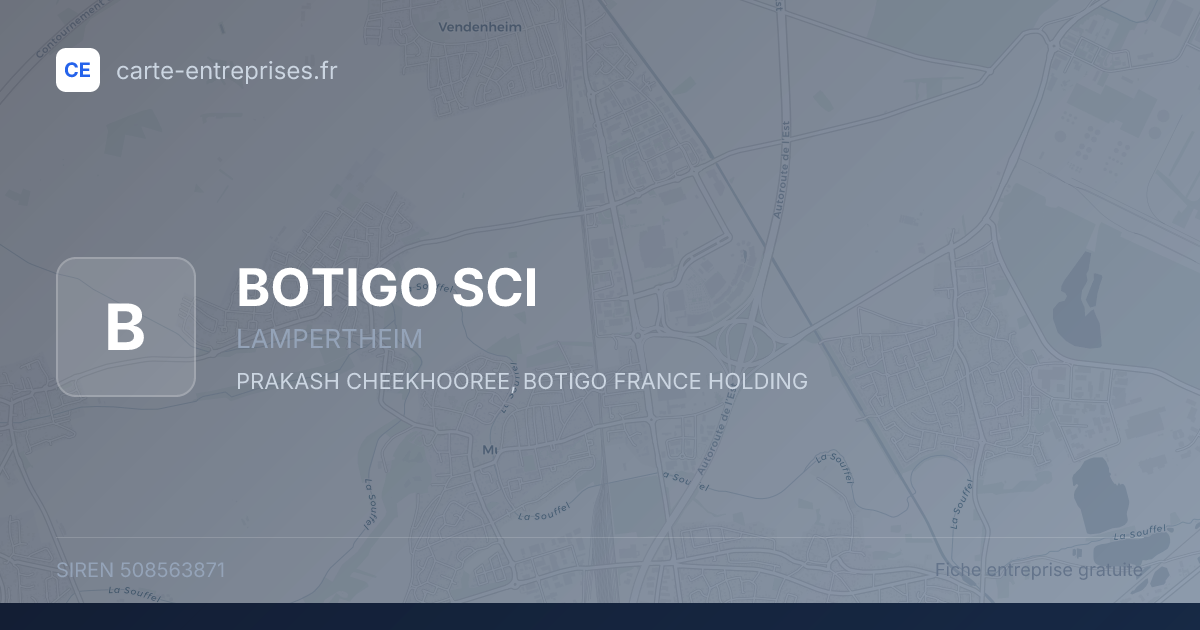 BOTIGO SCI — 508563871 — fiche entreprise