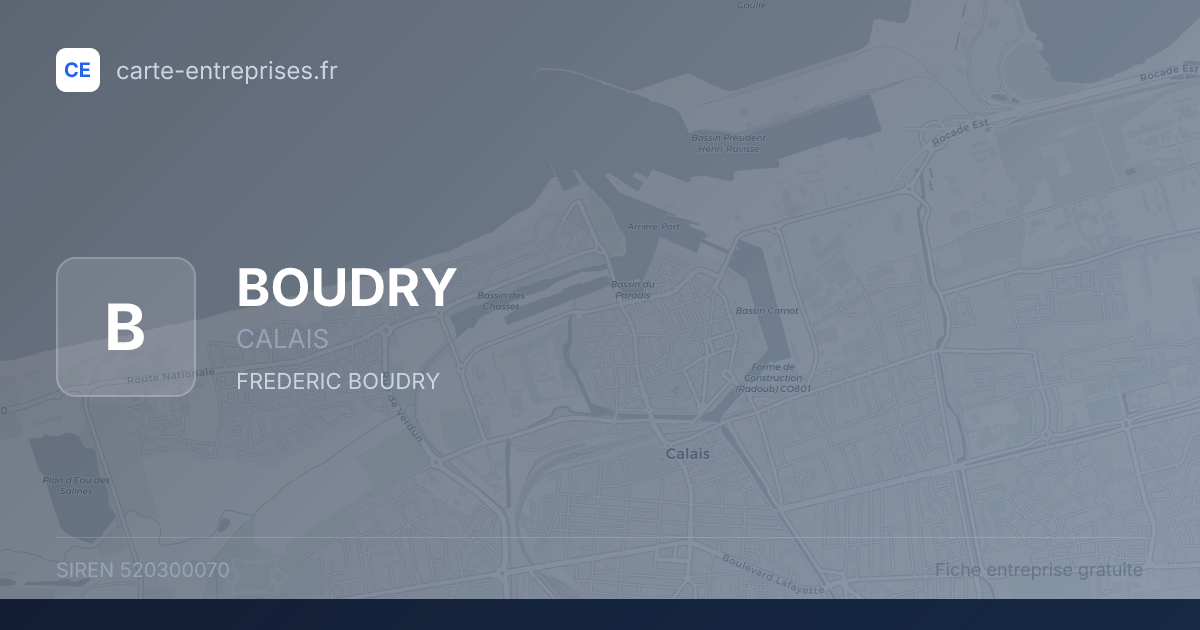 BOUDRY — 520300070 — fiche entreprise