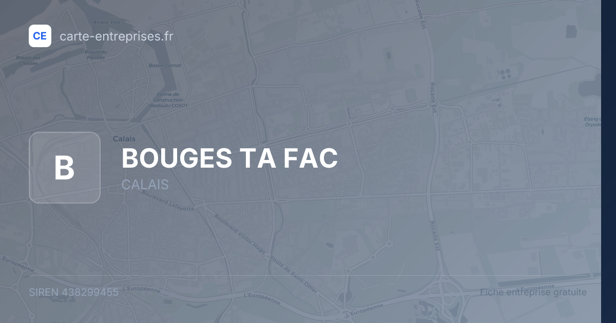 BOUGES TA FAC — 438299455 — fiche entreprise