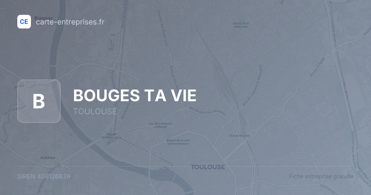 BOUGES TA VIE — 408126639 — fiche entreprise