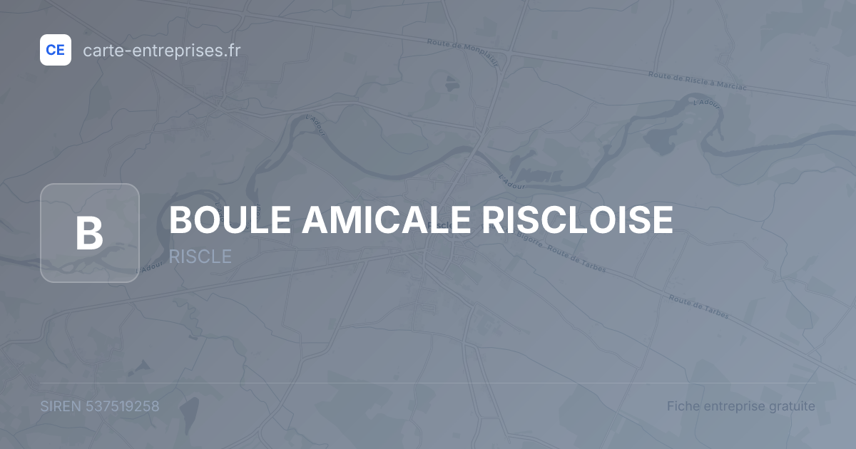 BOULE AMICALE RISCLOISE — 537519258 — fiche entreprise