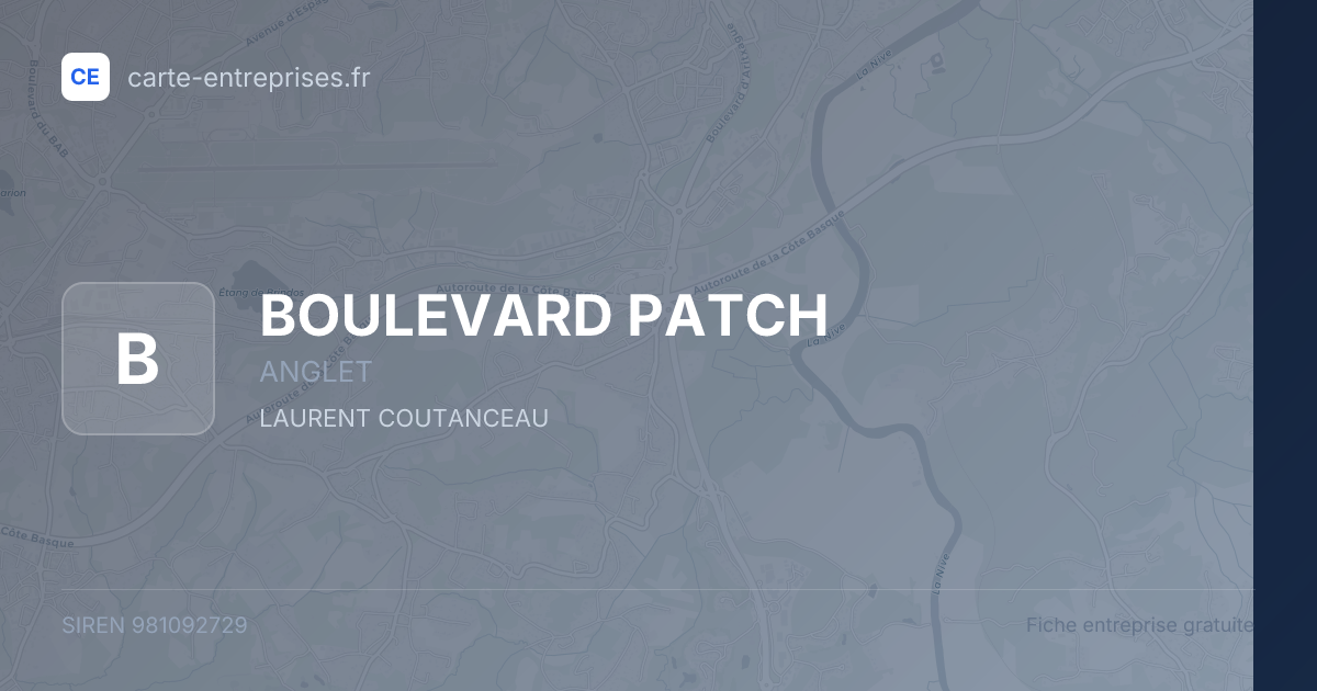 BOULEVARD PATCH — 981092729 — fiche entreprise