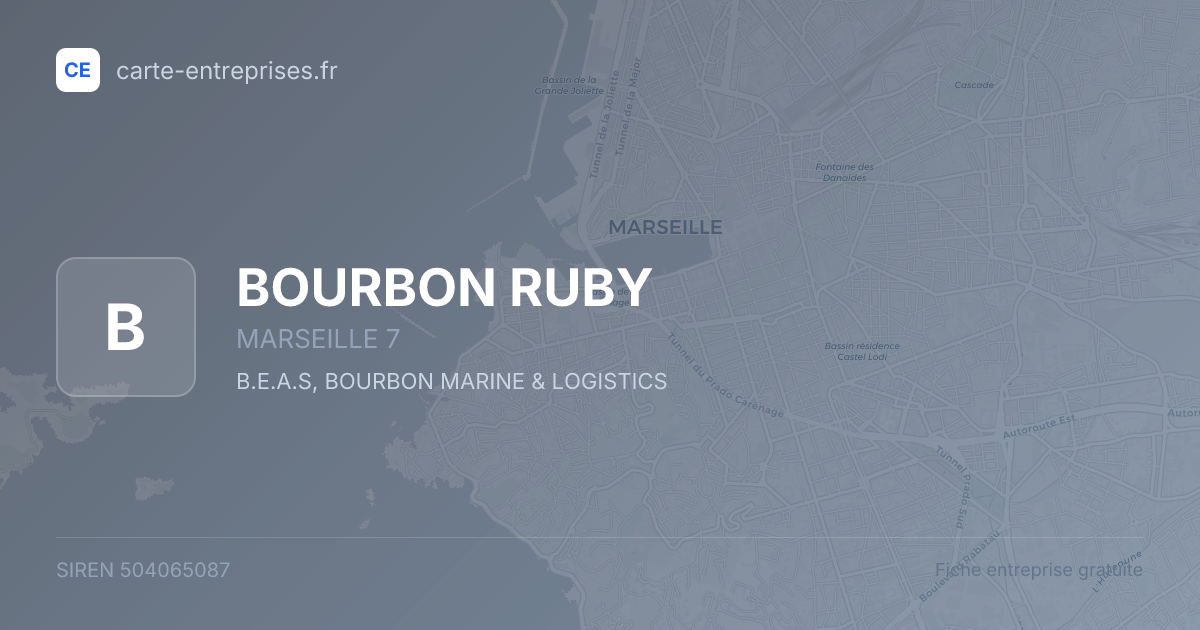 BOURBON RUBY — 504065087 — fiche entreprise