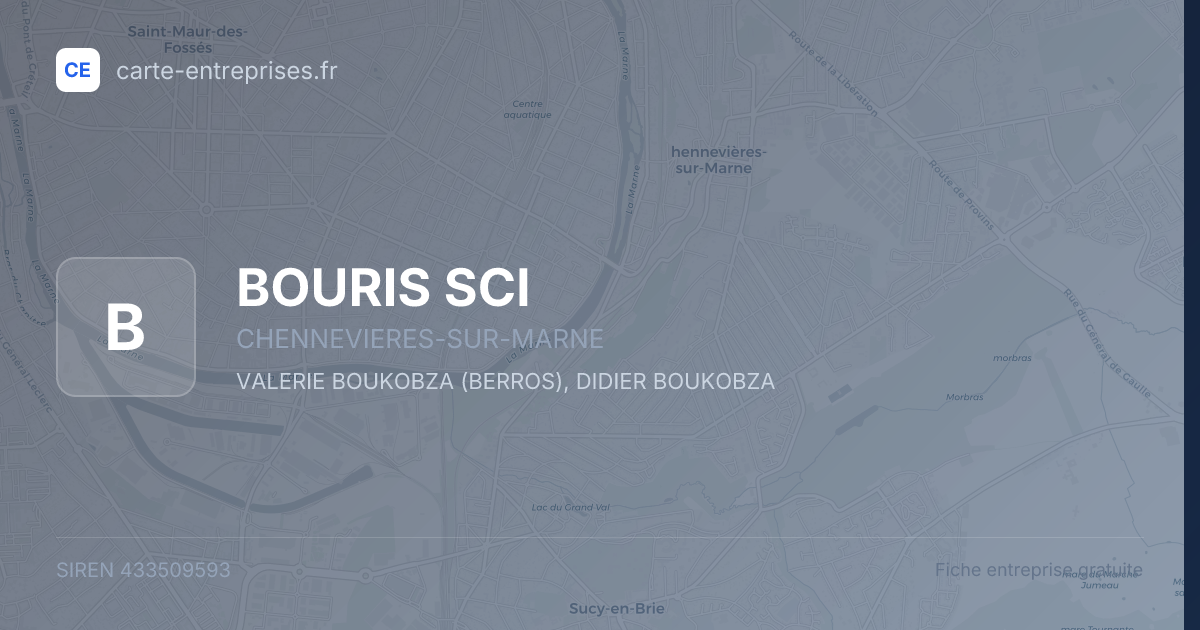 BOURIS SCI — 433509593 — fiche entreprise