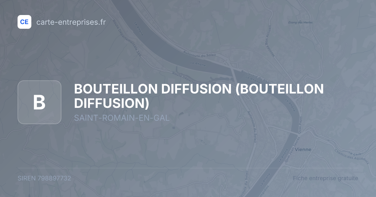 BOUTEILLON DIFFUSION — 798897732 — fiche entreprise