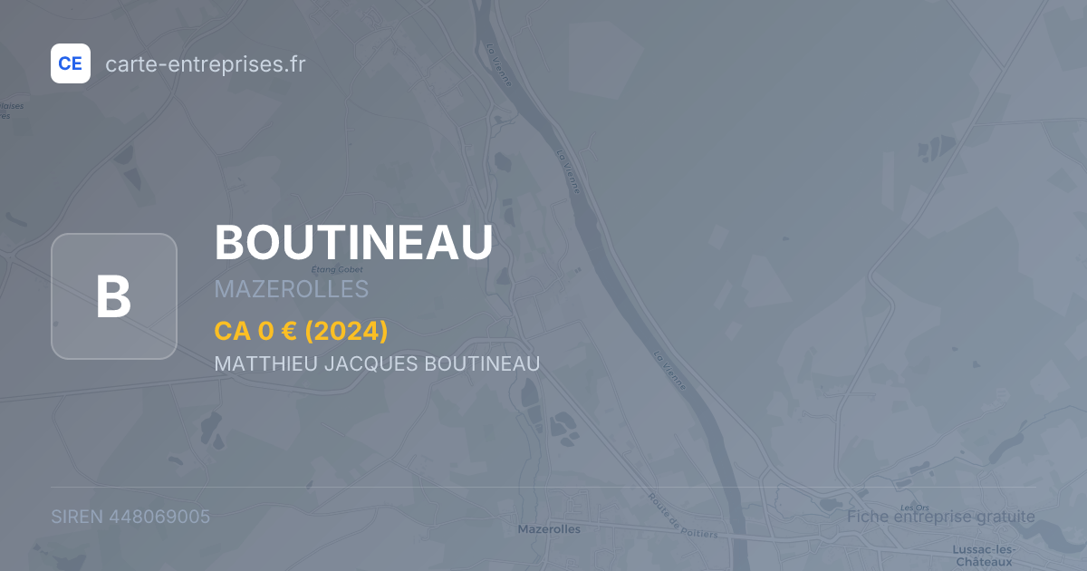 BOUTINEAU — 448069005 — fiche entreprise