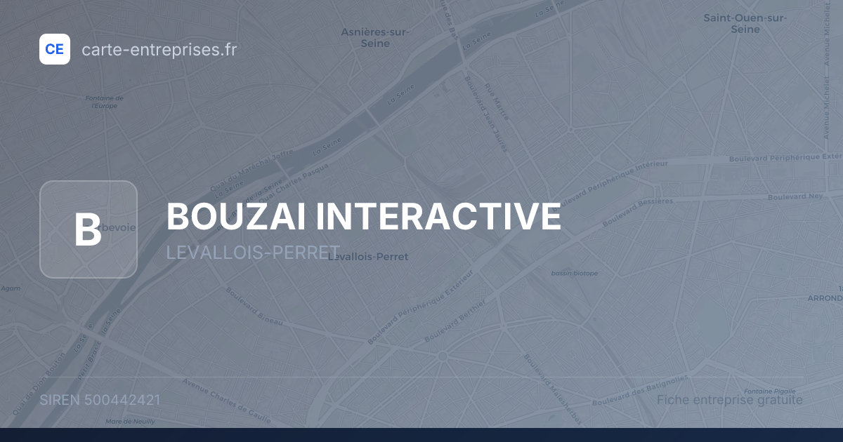 BOUZAI INTERACTIVE — 500442421 — fiche entreprise