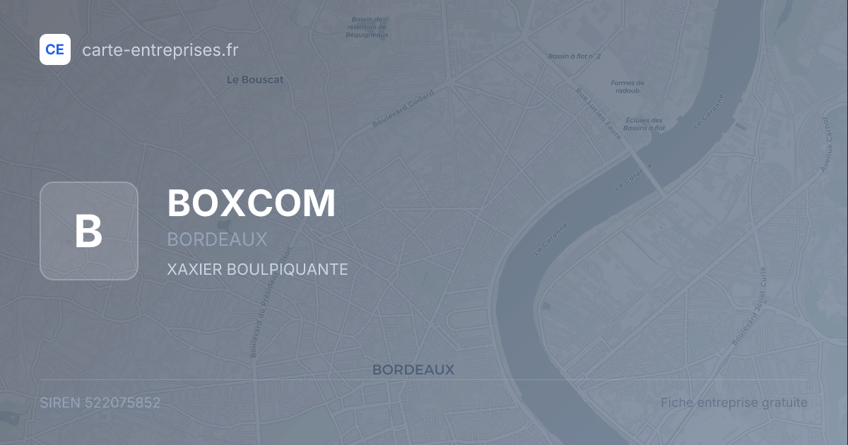 BOXCOM — 522075852 — fiche entreprise