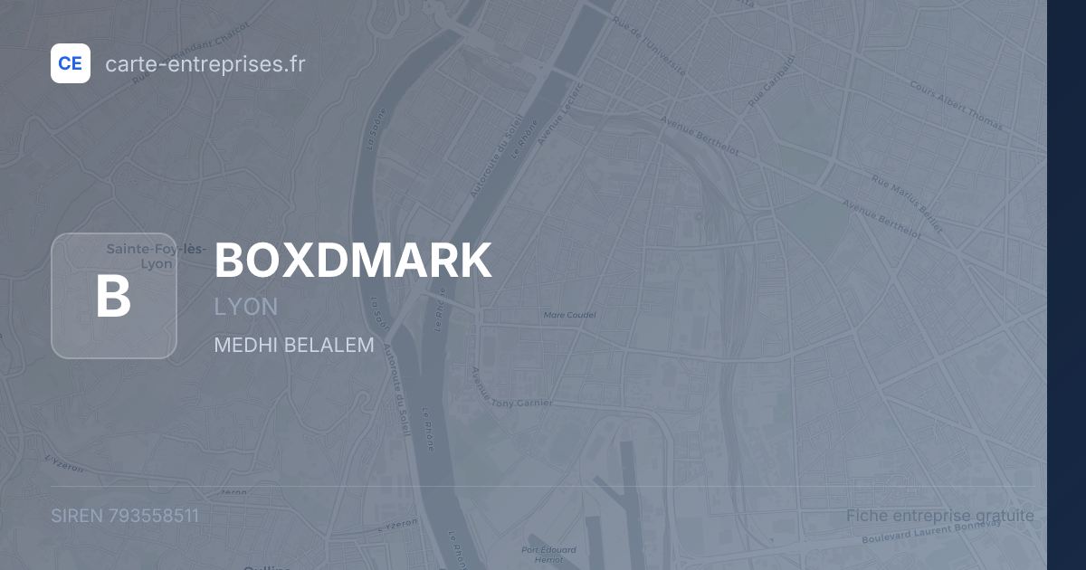 BOXDMARK — 793558511 — fiche entreprise