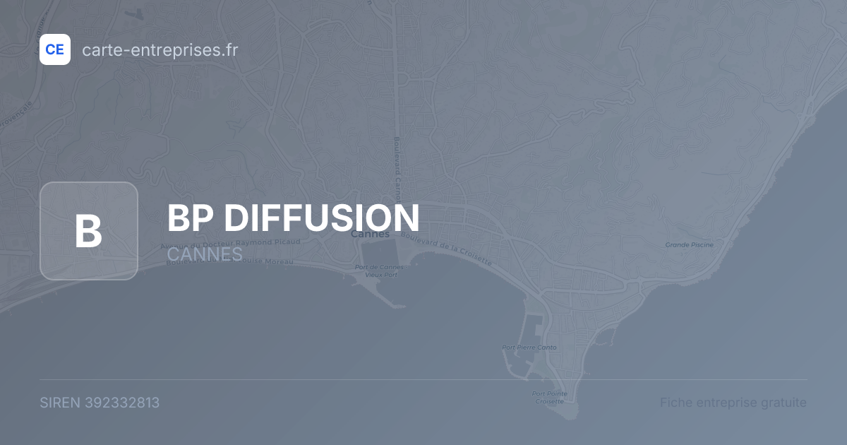 BP DIFFUSION — 392332813 — fiche entreprise