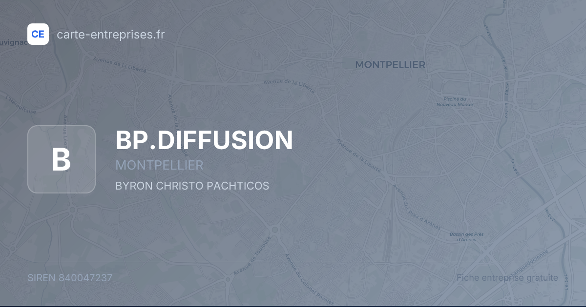 BP.DIFFUSION — 840047237 — fiche entreprise