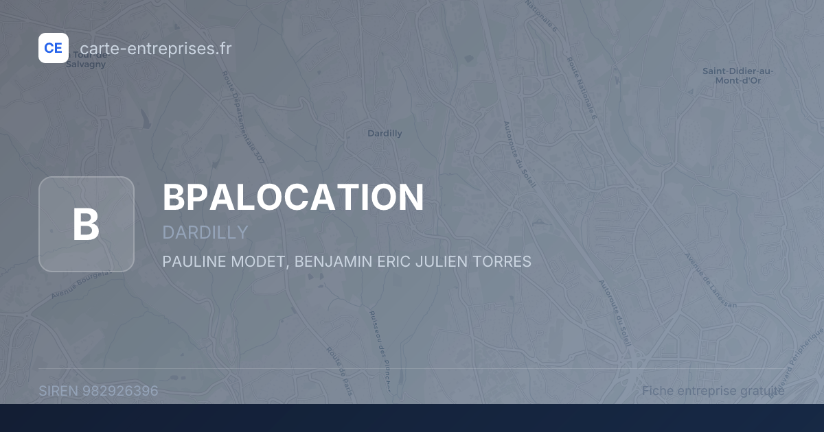 BPALOCATION — 982926396 — fiche entreprise
