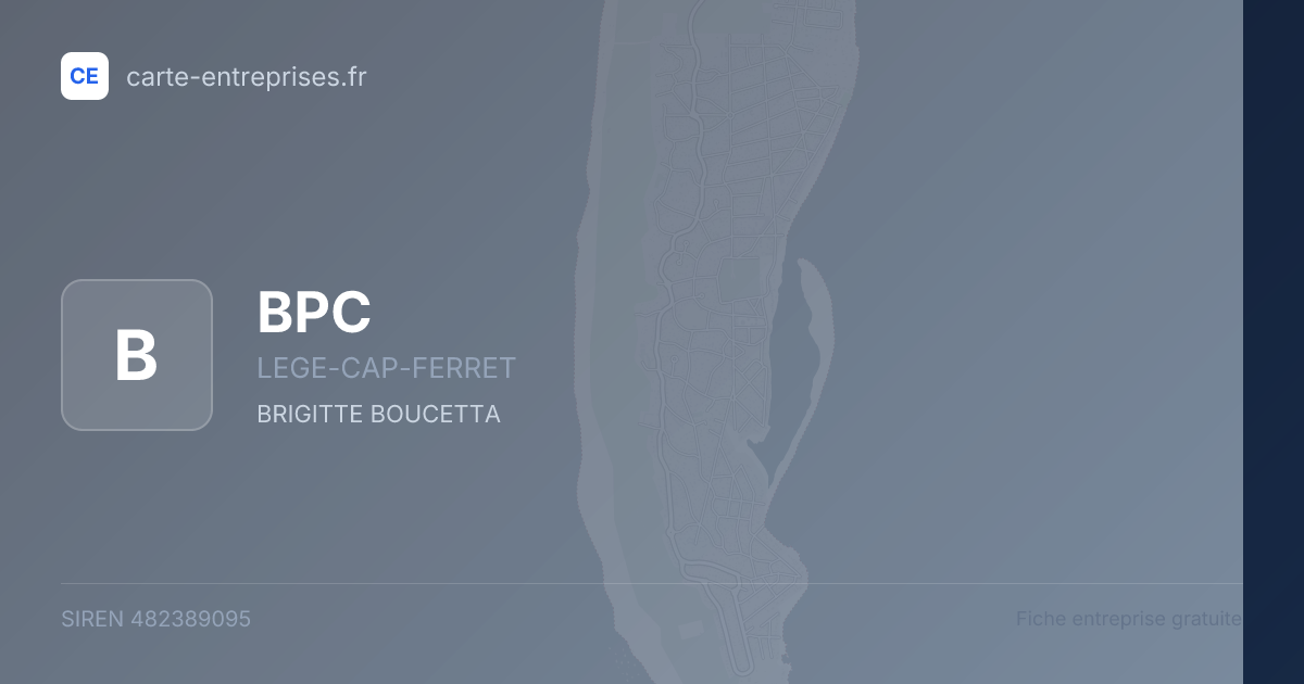 BPC — 482389095 — fiche entreprise