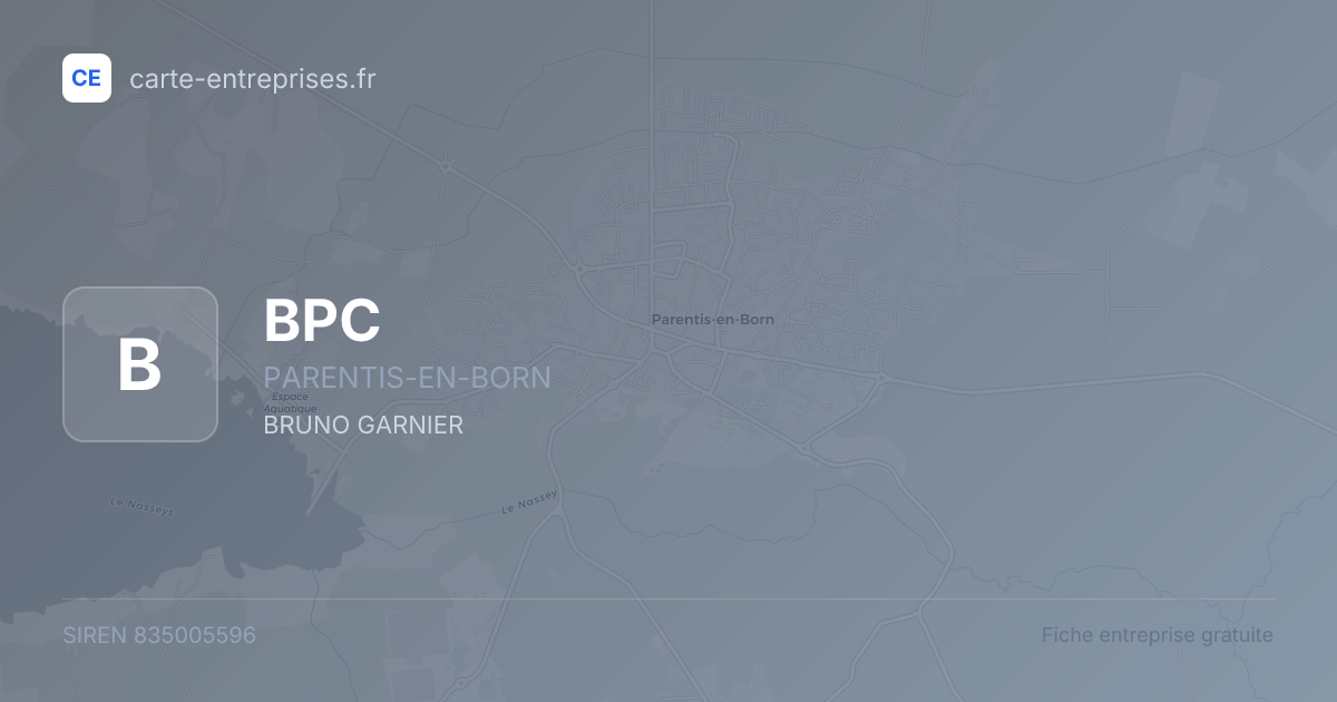 BPC — 835005596 — fiche entreprise