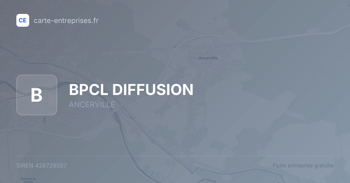 BPCL DIFFUSION — 428729057 — fiche entreprise