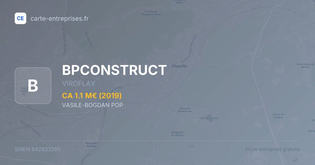 BPCONSTRUCT — 842833295 — fiche entreprise