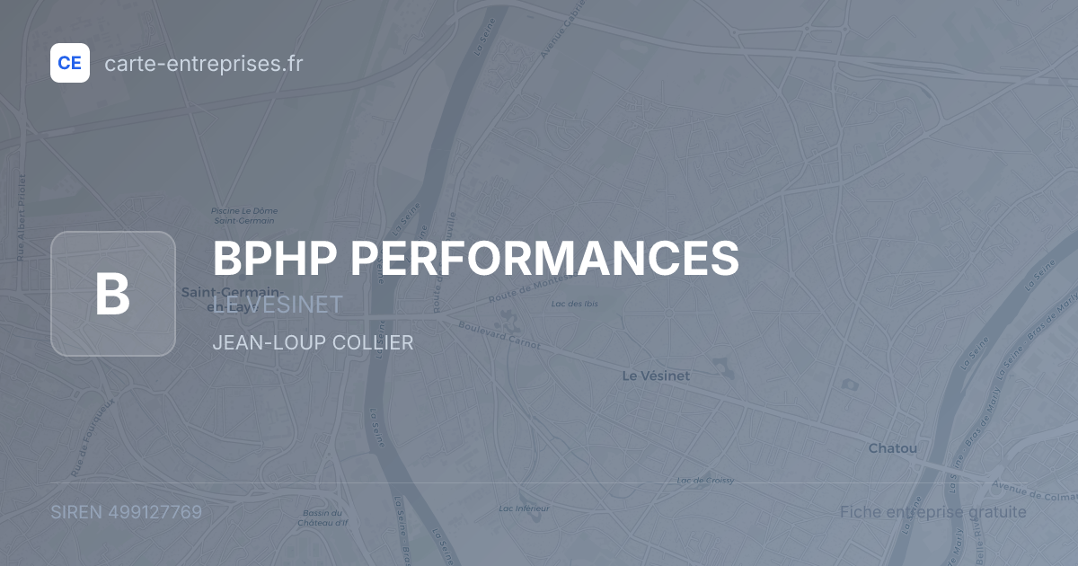 BPHP PERFORMANCES — 499127769 — fiche entreprise