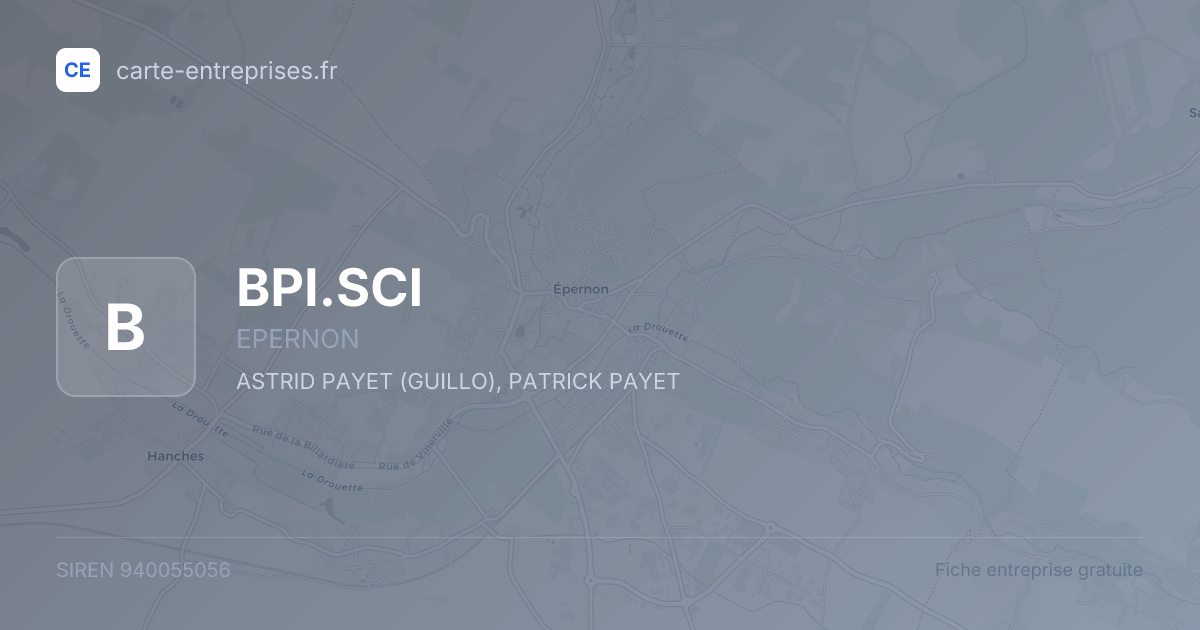 BPI.SCI — 940055056 — fiche entreprise