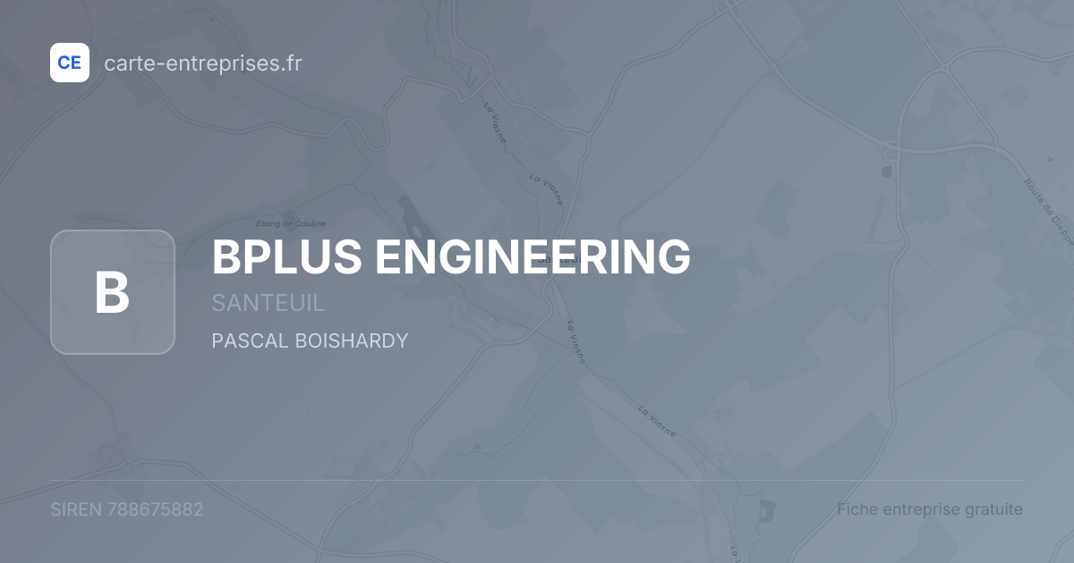 BPLUS ENGINEERING — 788675882 — fiche entreprise