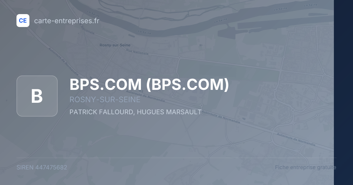 BPS.COM — 447475682 — fiche entreprise