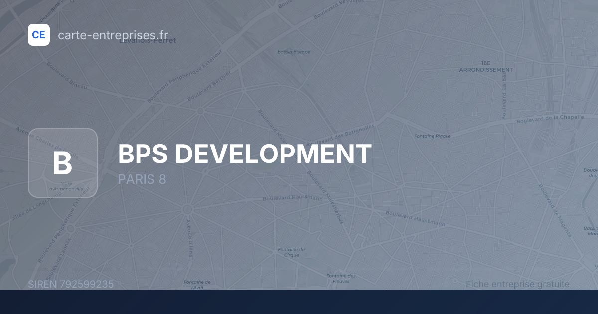 BPS DEVELOPMENT — 792599235 — fiche entreprise