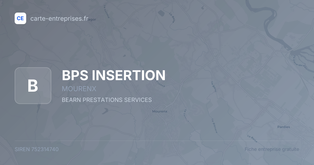BPS INSERTION — 752314740 — fiche entreprise