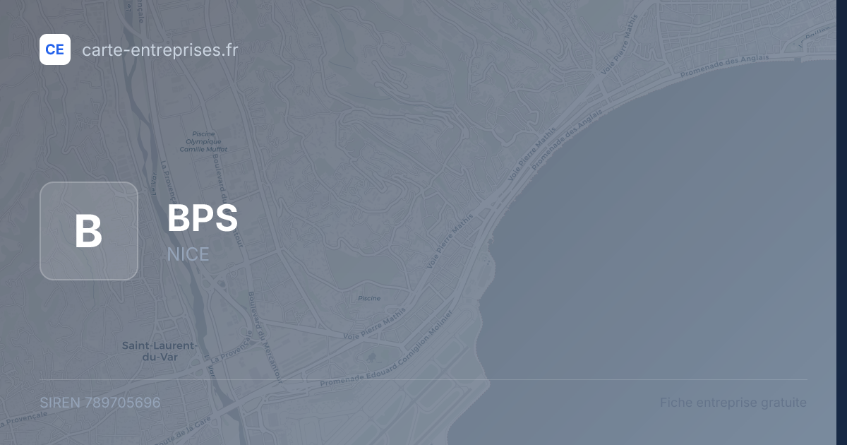BPS — 789705696 — fiche entreprise