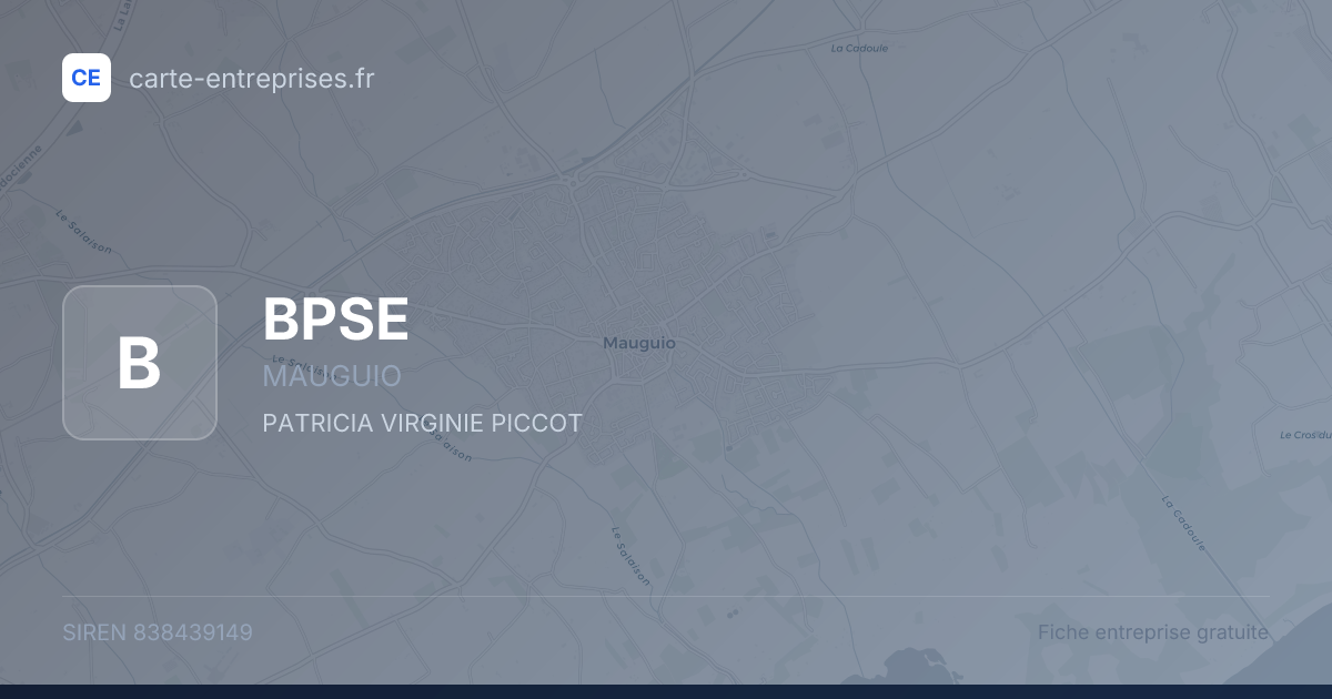 BPSE — 838439149 — fiche entreprise