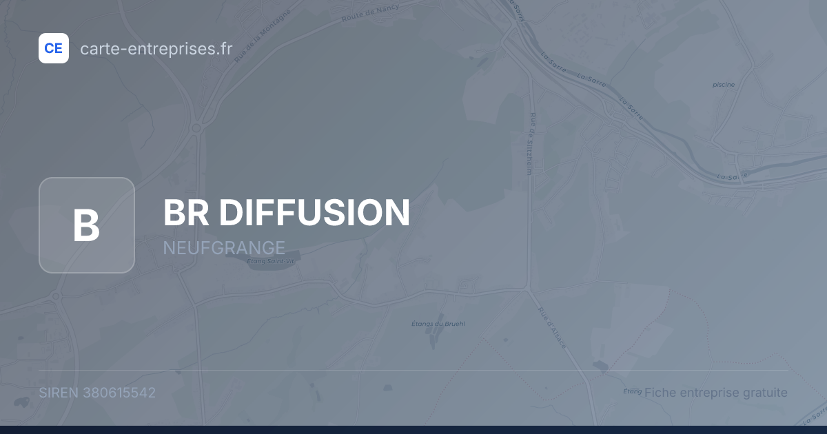 BR DIFFUSION — 380615542 — fiche entreprise