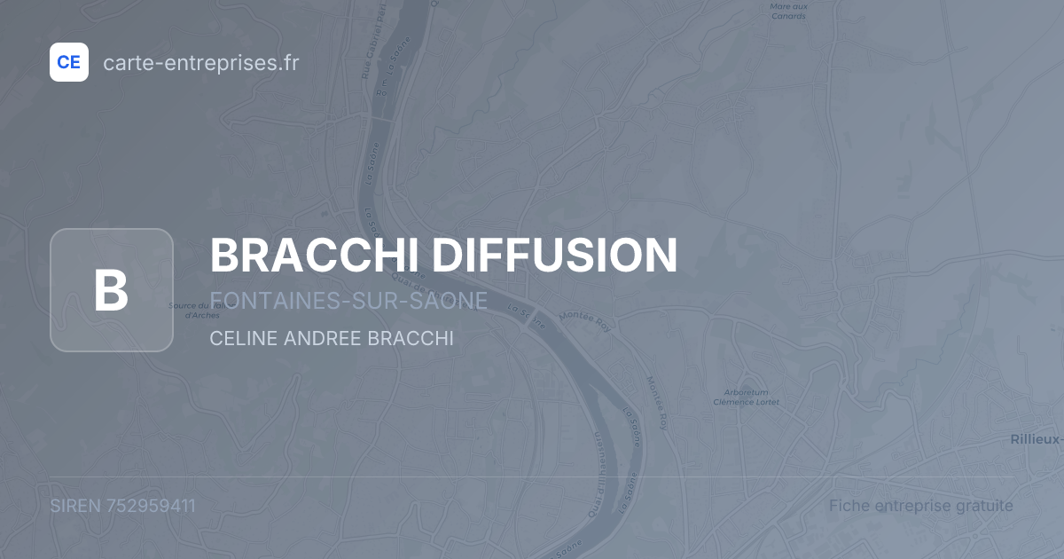 BRACCHI DIFFUSION — 752959411 — fiche entreprise