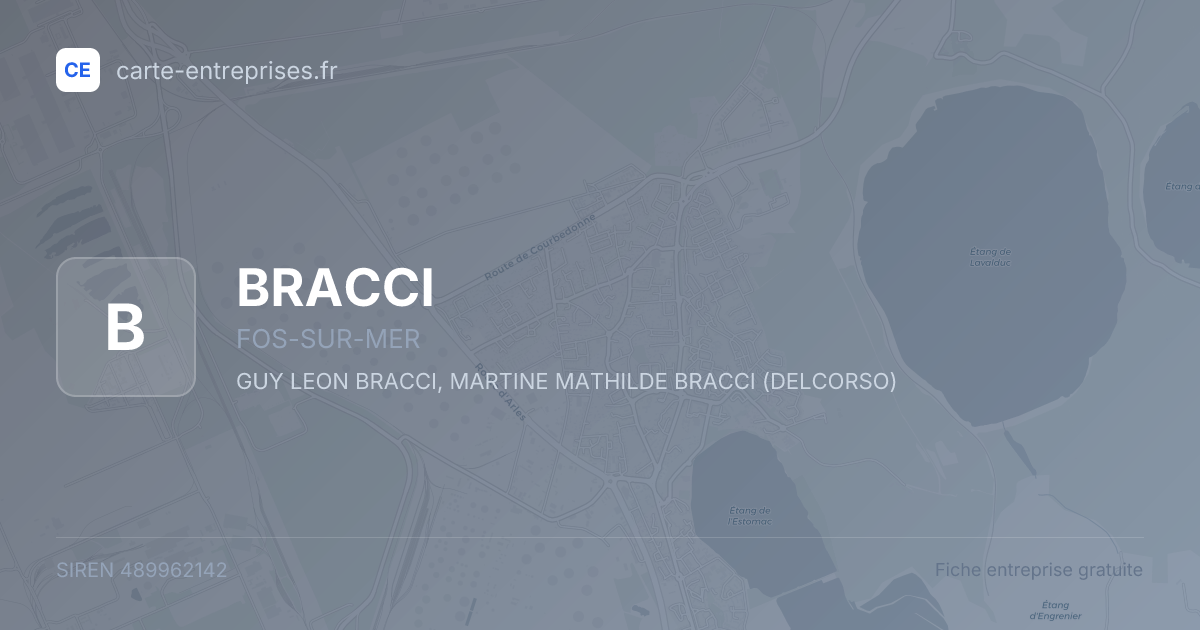BRACCI — 489962142 — fiche entreprise