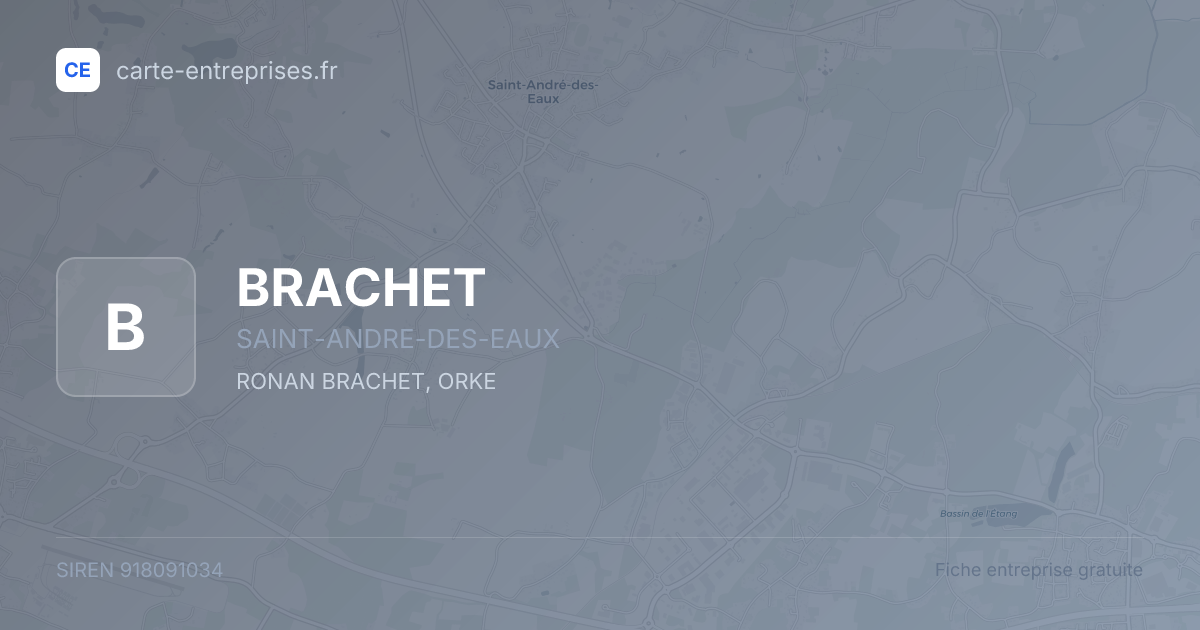 BRACHET — 918091034 — fiche entreprise