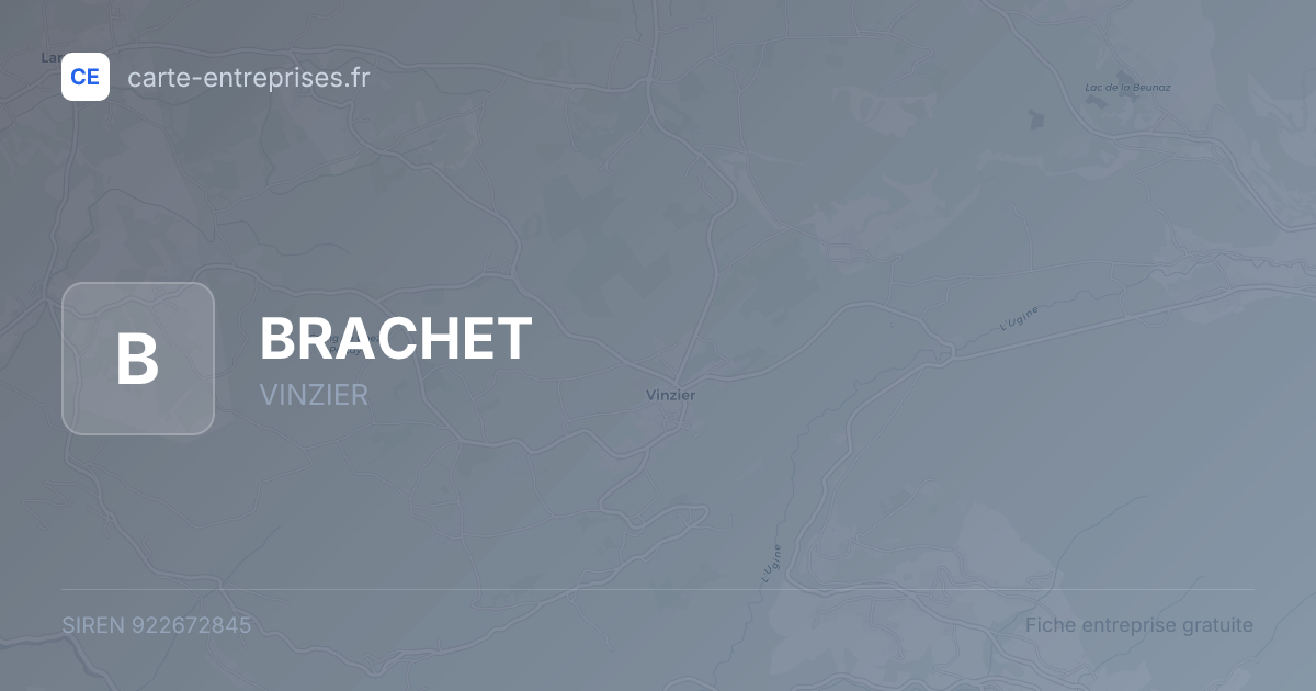 BRACHET — 922672845 — fiche entreprise