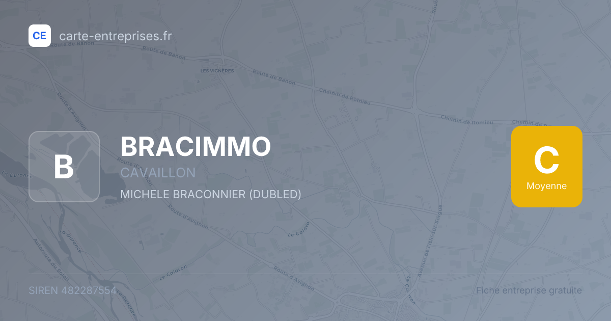 BRACIMMO — 482287554 — fiche entreprise