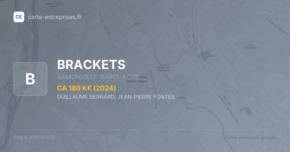 BRACKETS — 839997830 — fiche entreprise