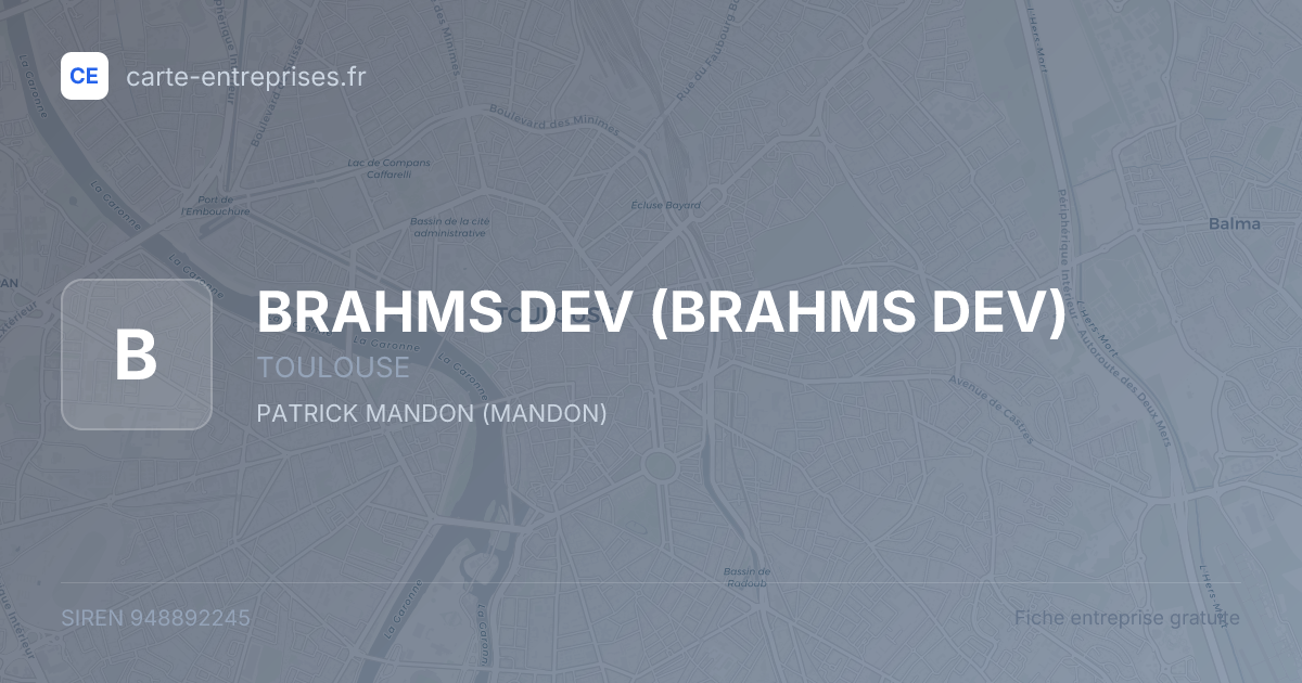BRAHMS DEV — 948892245 — fiche entreprise