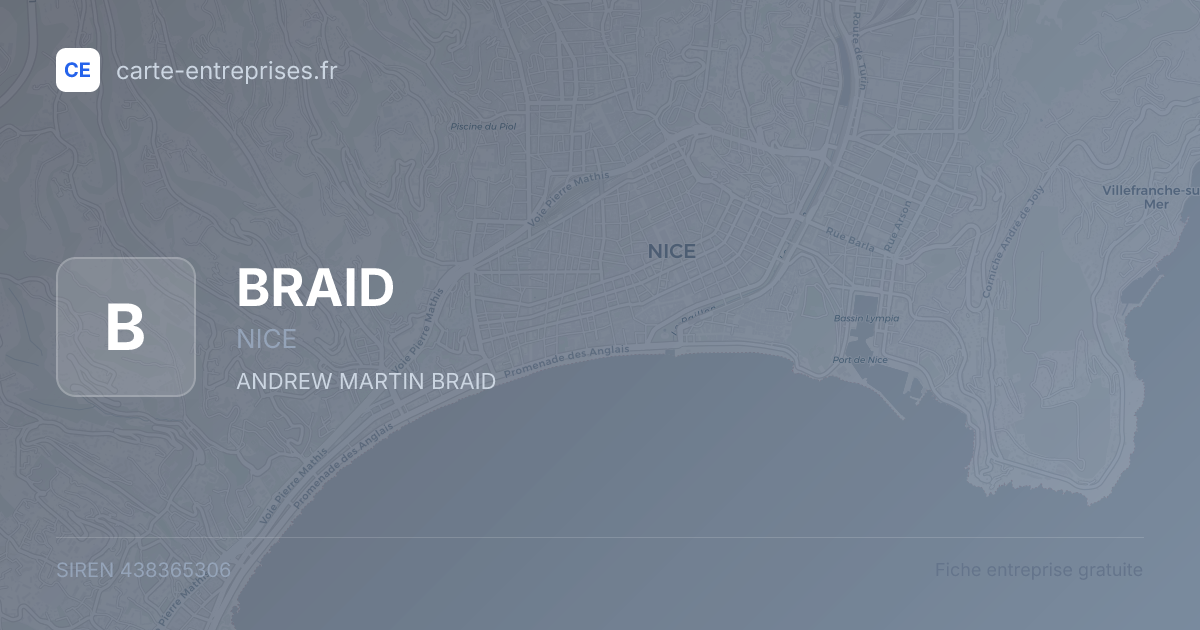 BRAID — 438365306 — fiche entreprise