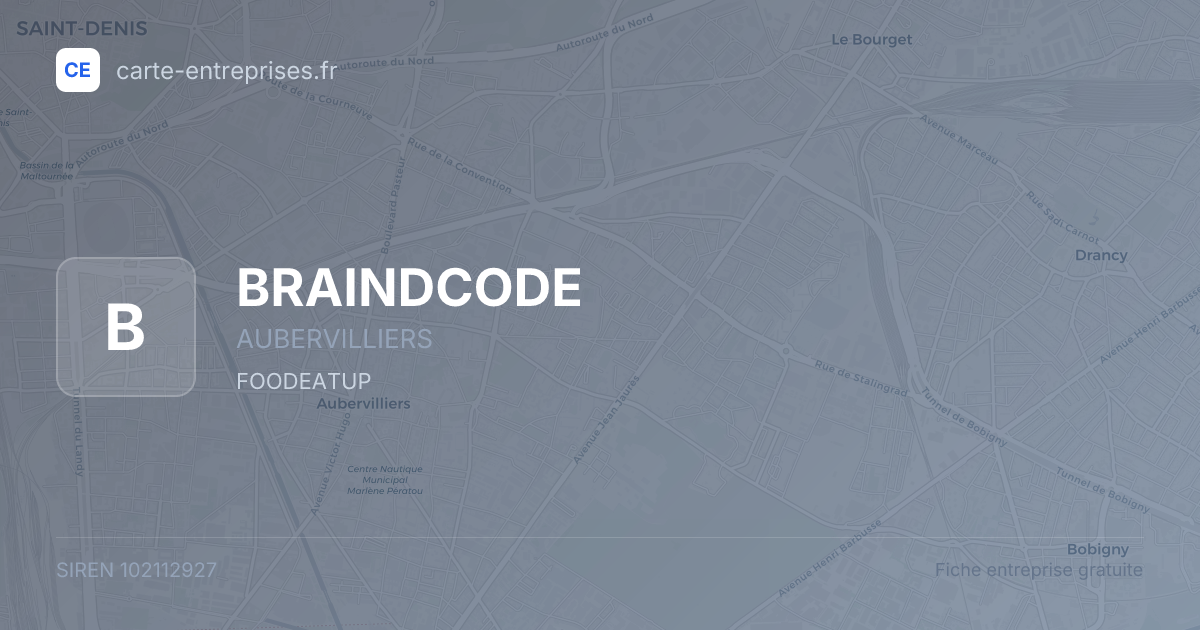 BRAINDCODE — 102112927 — fiche entreprise