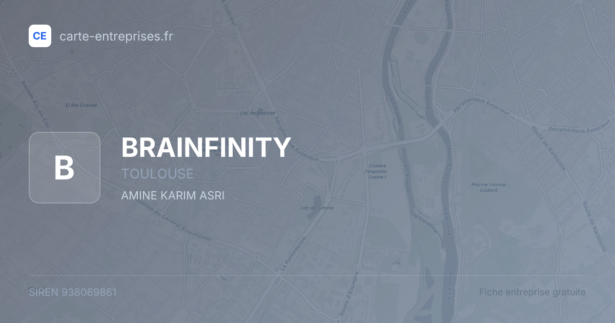 BRAINFINITY — 938069861 — fiche entreprise